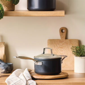 Essential Non-stick Ceramic Saucepan with Glass Lid