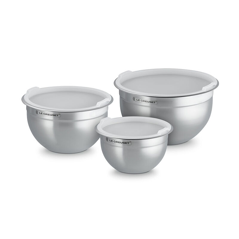 Stainless Steel Mixing Bowls with Lids, Set of 3 - Image 5