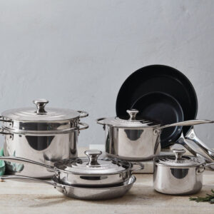 Signature Stainless Steel 12-Piece Cookware Set