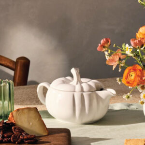 Pumpkin Gravy Boat with Lid