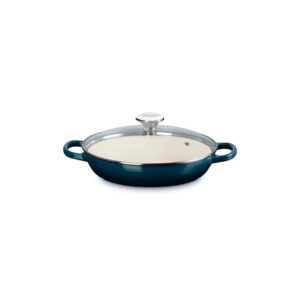 Enameled Cast Iron Signature Round Braiser with Glass Lid