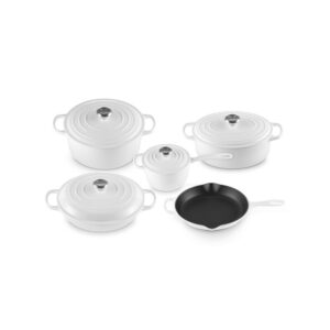 Signature Enameled Cast Iron 9-Piece Cookware Set