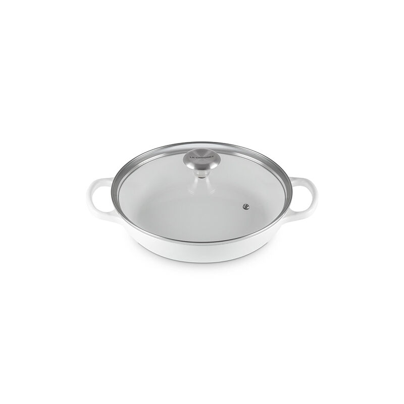 Enameled Cast Iron Signature Round Braiser with Glass Lid - Image 2